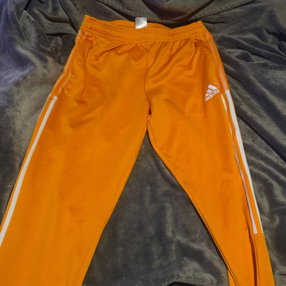 Adidas Men’s primegreen track pants Orange L - Picture 2 of 4